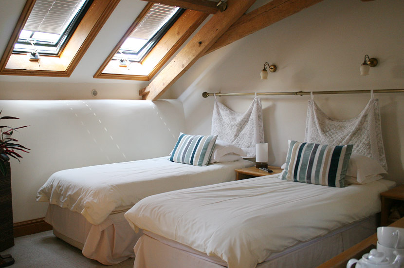 Bedroom 2, with 2 single beds at Foales Leigh B&B