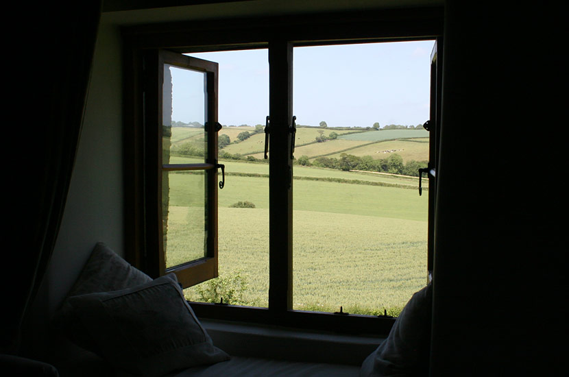 View across fields from Bedroom 1